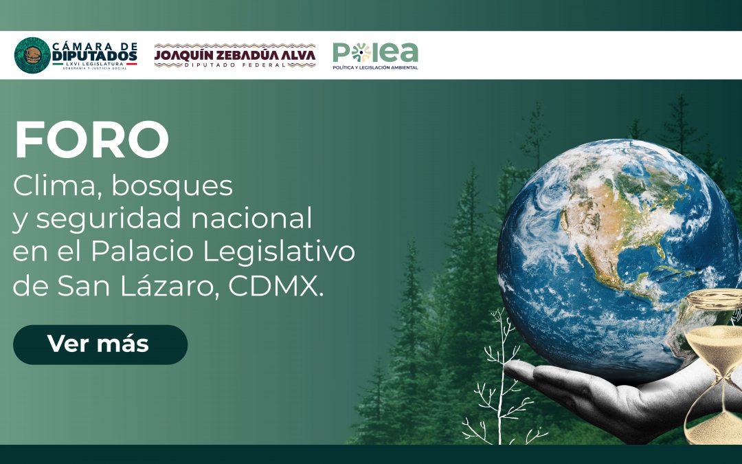Foro Clima, Bosques y Seguridad Nacional en el Palacio Legislativo de San Lázaro, CDMX. 